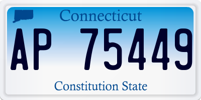 CT license plate AP75449