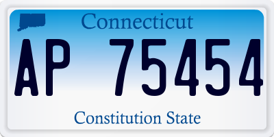 CT license plate AP75454
