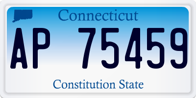 CT license plate AP75459