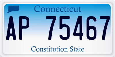 CT license plate AP75467