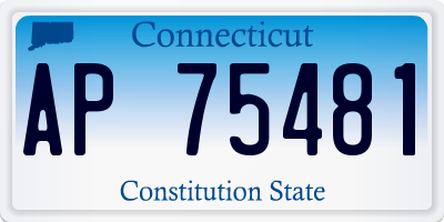 CT license plate AP75481