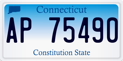 CT license plate AP75490