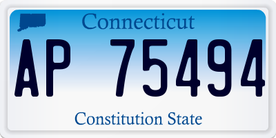 CT license plate AP75494