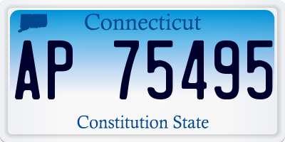 CT license plate AP75495