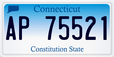 CT license plate AP75521