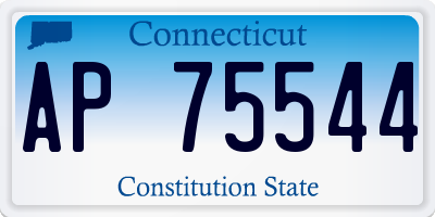 CT license plate AP75544