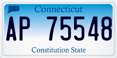CT license plate AP75548