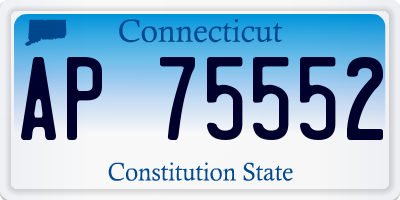 CT license plate AP75552