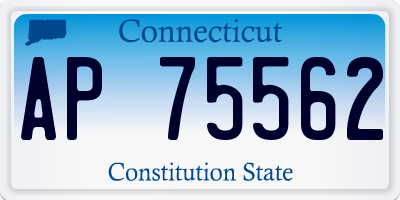 CT license plate AP75562