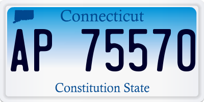 CT license plate AP75570