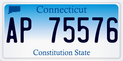 CT license plate AP75576