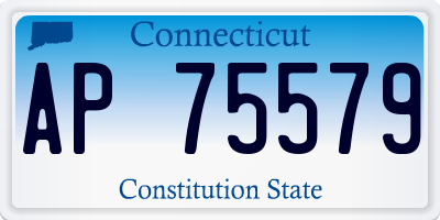 CT license plate AP75579