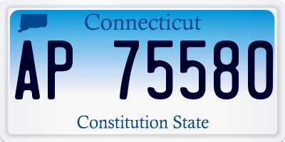 CT license plate AP75580