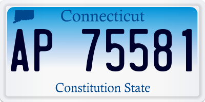 CT license plate AP75581