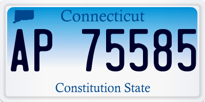CT license plate AP75585