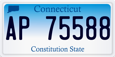 CT license plate AP75588