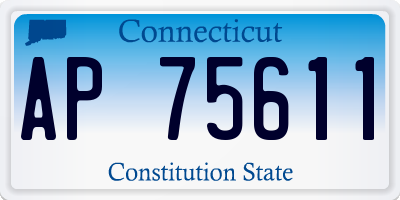 CT license plate AP75611