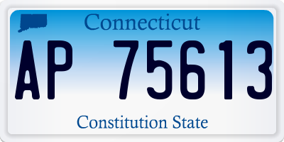 CT license plate AP75613