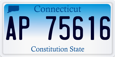 CT license plate AP75616