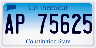 CT license plate AP75625