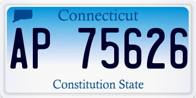 CT license plate AP75626