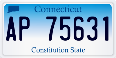 CT license plate AP75631