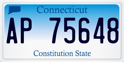 CT license plate AP75648