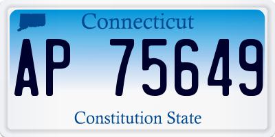 CT license plate AP75649