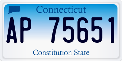CT license plate AP75651