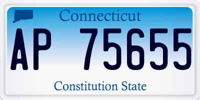 CT license plate AP75655