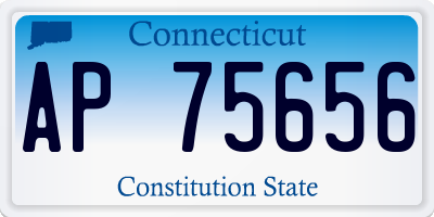 CT license plate AP75656