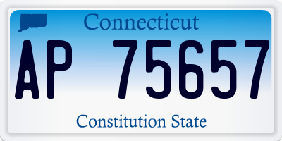 CT license plate AP75657