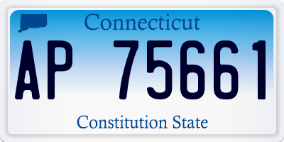 CT license plate AP75661
