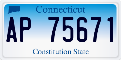 CT license plate AP75671