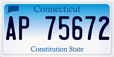 CT license plate AP75672