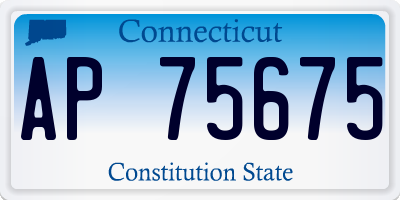 CT license plate AP75675
