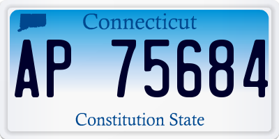 CT license plate AP75684