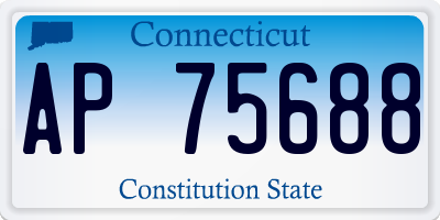 CT license plate AP75688