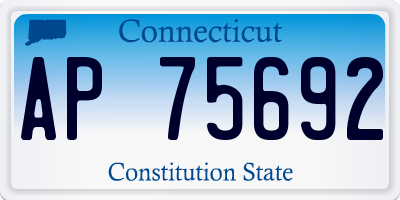 CT license plate AP75692