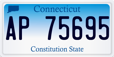CT license plate AP75695