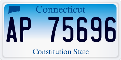 CT license plate AP75696
