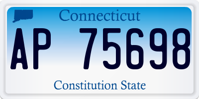 CT license plate AP75698