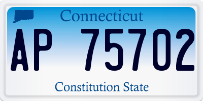 CT license plate AP75702