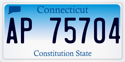 CT license plate AP75704