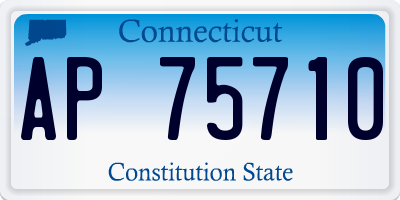 CT license plate AP75710