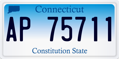 CT license plate AP75711