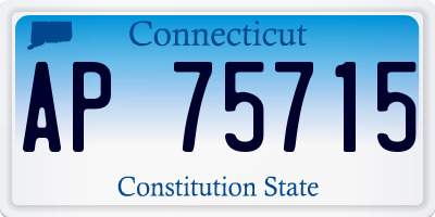 CT license plate AP75715