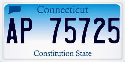 CT license plate AP75725