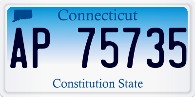 CT license plate AP75735