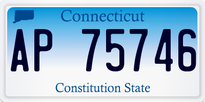 CT license plate AP75746